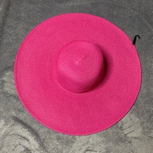 Pink Straw Hat Sun Hat Beach Hat